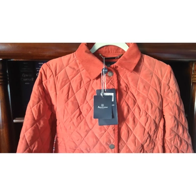 Pre-owned Aquascutum Silk Jacket In Orange