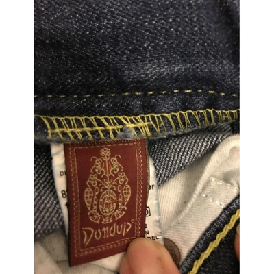 Pre-owned Dondup Straight Jeans In Blue