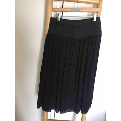 Pre-owned Claudie Pierlot Maxi Skirt In Black