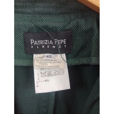 Pre-owned Patrizia Pepe Green Denim - Jeans Jacket