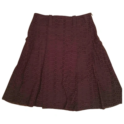 Pre-owned Burberry Mini Skirt In Brown