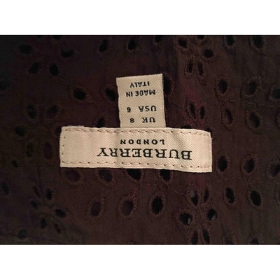 Pre-owned Burberry Mini Skirt In Brown