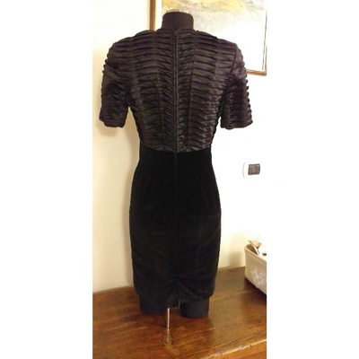 Pre-owned Fendi Black Velvet Dress