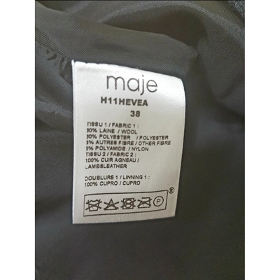Pre-owned Maje Wool Mini Skirt In Multicolour