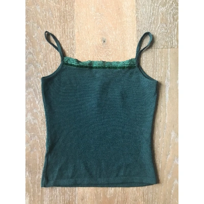 Pre-owned Blumarine Wool Camisole In Green