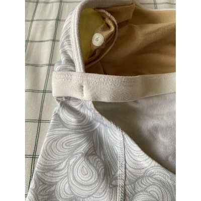 Pre-owned Lululemon White Synthetic Top