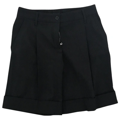 Pre-owned Dolce & Gabbana Anthracite Wool Shorts