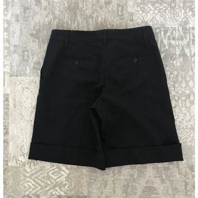 Pre-owned Dolce & Gabbana Anthracite Wool Shorts
