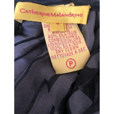 Pre-owned Catherine Malandrino Grey Silk Dress