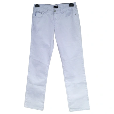 Pre-owned Armani Jeans White Cotton Jeans