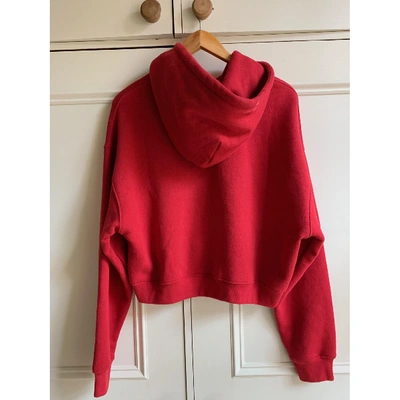 Pre-owned Adaptation Red Cotton Top