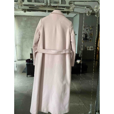 Pre-owned Francesco Scognamiglio Wool Coat In Pink