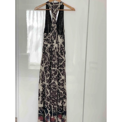 Pre-owned Patrizia Pepe Silk Maxi Dress In Other