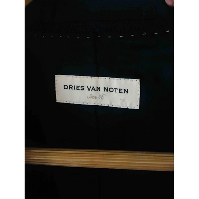 Pre-owned Dries Van Noten Navy Wool Jacket