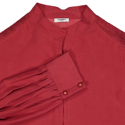 Pre-owned Vilshenko Silk Blouse In Red