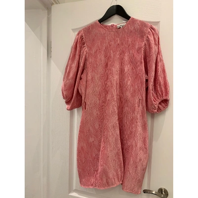 Pre-owned Ganni Fall Winter 2019 Pink Dress