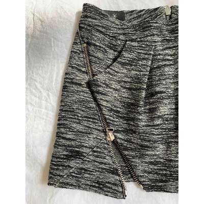 Pre-owned Isabel Marant Wool Mini Skirt In Grey