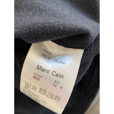 Pre-owned Marc Cain Jersey Top In Black