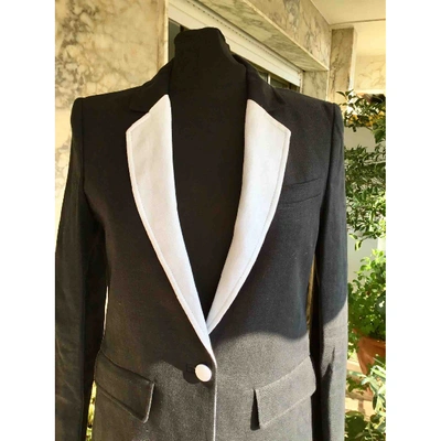 Pre-owned Balmain Black Linen Jacket