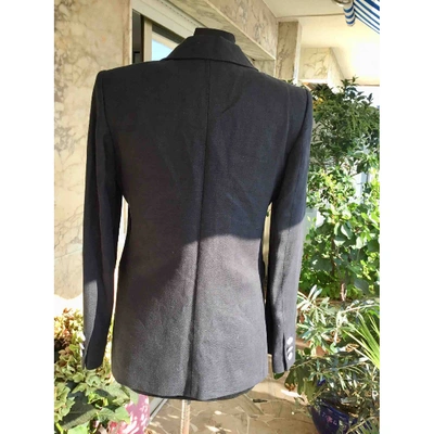 Pre-owned Balmain Black Linen Jacket