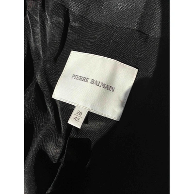 Pre-owned Balmain Black Linen Jacket