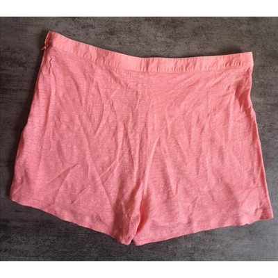 Pre-owned Majestic Pink Lycra Shorts