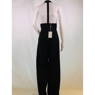Pre-owned Narciso Rodriguez Wool Jumpsuit In Black