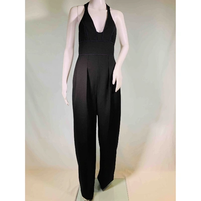 Pre-owned Narciso Rodriguez Wool Jumpsuit In Black