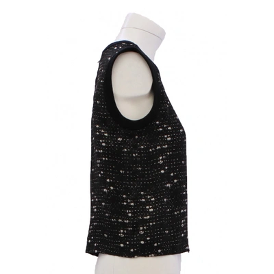 Pre-owned Giambattista Valli Silk Vest In Black