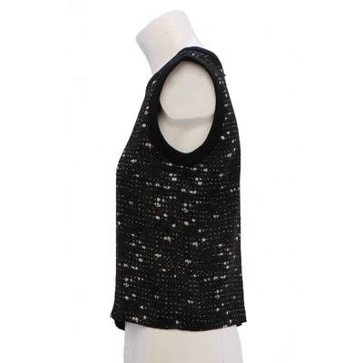 Pre-owned Giambattista Valli Silk Vest In Black