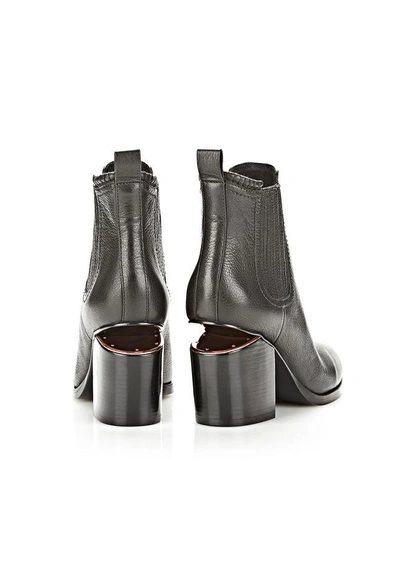 Shop Alexander Wang Gabriella  Bootie With Rose Gold In Black