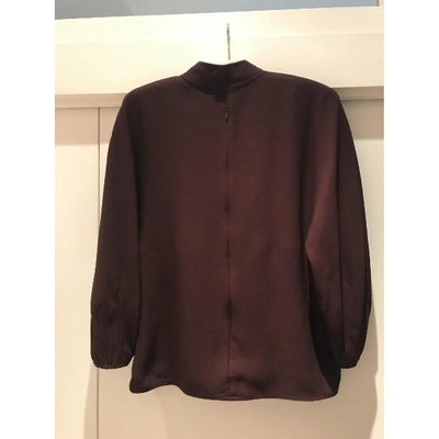 Pre-owned Marni Blouse In Burgundy