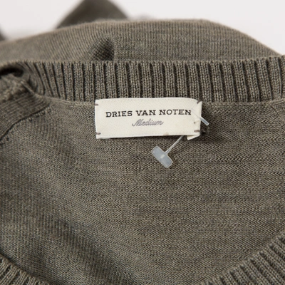 Pre-owned Dries Van Noten Wool Jumper In Khaki