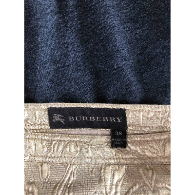 Pre-owned Burberry Gold Skirt