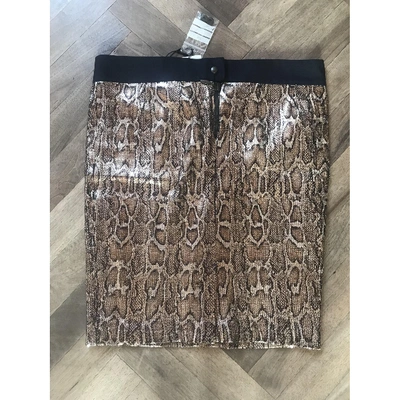 Pre-owned Roseanna Camel Glitter Skirt