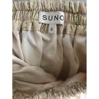 Pre-owned Suno Mid-length Skirt In Metallic