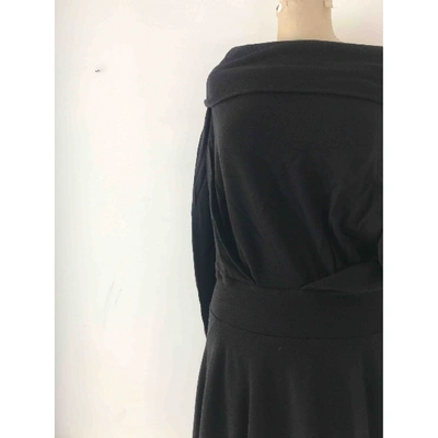 Pre-owned Plein Sud Wool Mid-length Dress In Black