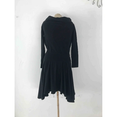 Pre-owned Plein Sud Wool Mid-length Dress In Black