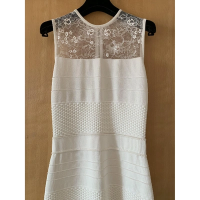 Pre-owned Elie Saab Mini Dress In Beige