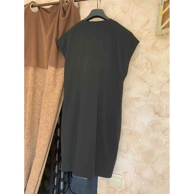 Pre-owned Barbara Bui Leather Mini Dress In Black