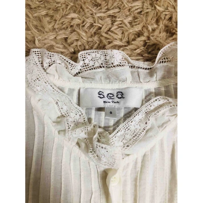 Pre-owned Sea New York White Cotton Top