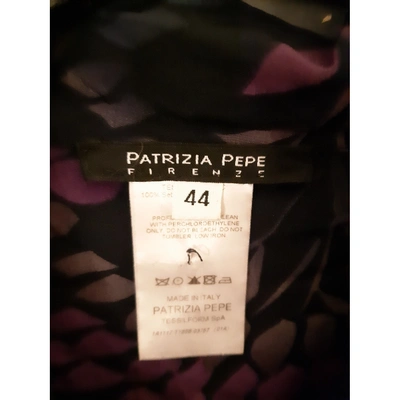 Pre-owned Patrizia Pepe Silk Mini Skirt In Purple