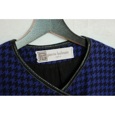 Pre-owned Pierre Balmain Wool Blazer In Blue