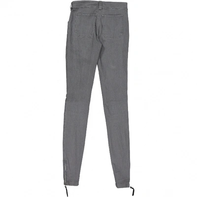Pre-owned Balenciaga Slim Jeans In Grey