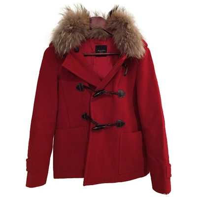 Pre-owned Max Mara Red Wool Coat