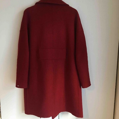 Pre-owned Tommy Hilfiger Red Wool Coat