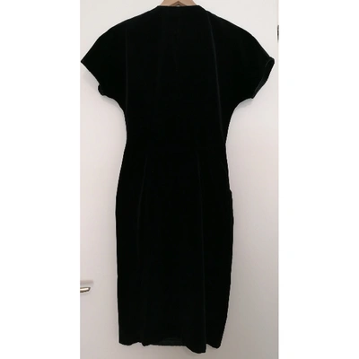 Pre-owned Versace Maxi Dress In Black