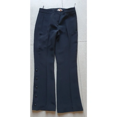 Pre-owned N°21 Chino Trousers In Black