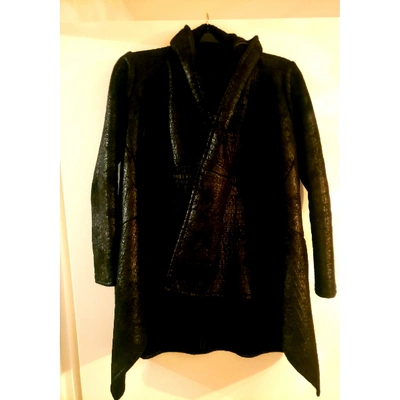 Pre-owned Catherine Malandrino Coat In Black