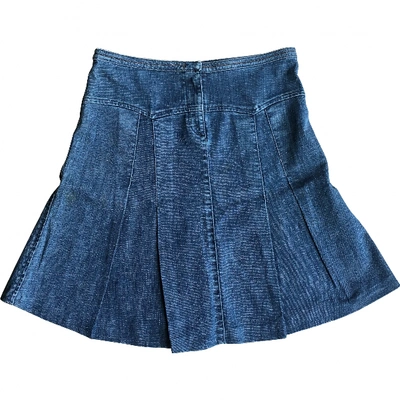 Pre-owned Schumacher Mini Skirt In Blue